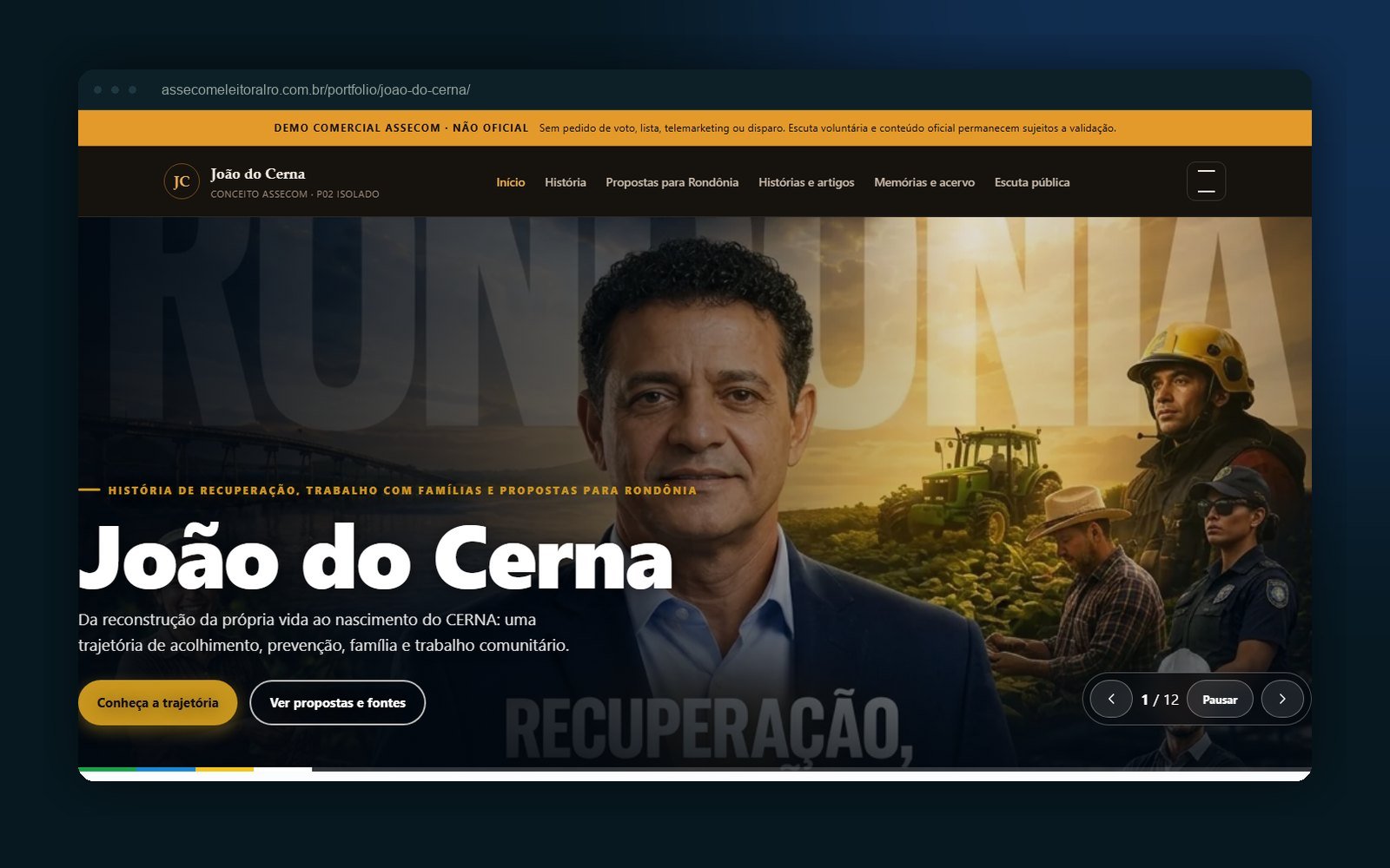 João do Cerna — communications demo