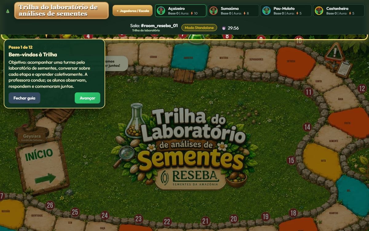 Capa do site RESEBA · Trilha Ecológica