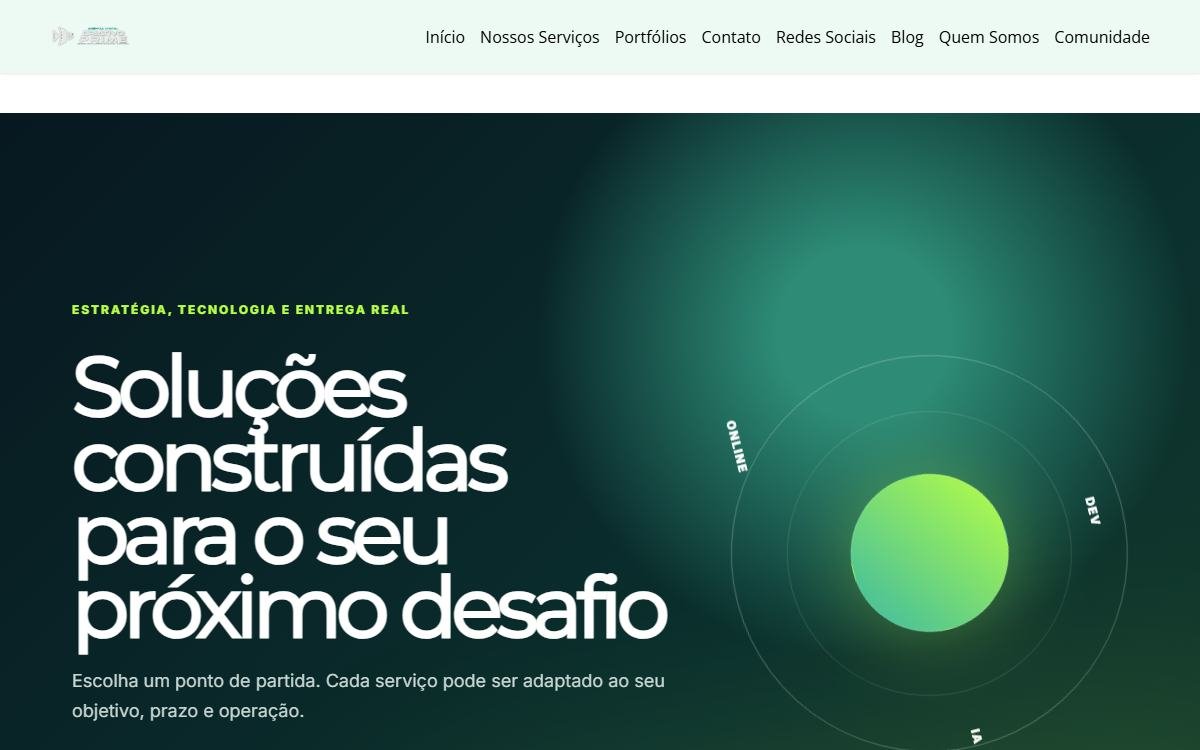 Capa do site Catálogo de soluções